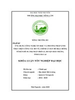 Ứng dụng công nghệ tin học và phương pháp GNSS thực hiện công tác đo vẽ, chỉnh lý bản đồ địa chính, tờ bản đồ 49, thị trấn phố lu, huyện bảo thắng, tỉnh lào cai