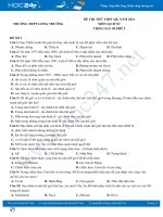 Bộ 5 đề thi thử THPT QG môn Lịch Sử năm 2021 có đáp án Trường THPT Long Trường