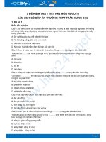 Bộ 5 đề kiểm tra 1 tiết HK2 môn GDCD lớp 10 năm 2021 Trường THPT Trần Hưng Đạo