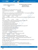 Bộ 5 đề thi giữa HK2 môn Hóa học 10 có đáp án năm 2021 Trường THPT Nguyễn Văn Thiệt