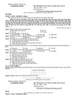 §ò ch½n phòng gdđt vĩnh bảo cụm đồng minh đề thi khảo sát chất lượng giữa kì ii năm học 2009 – 2010 môn ngữ văn 6 thời gian 90’ không kể thời gian giao đề häc sinh lµm tr¾c nghiöm vµ tù luën ra g