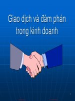 SLIDE GIAO DỊCH đàm PHÁN KINH DOANH NEU CHƯƠNG 2 NHỮNG vấn đề cơ bản của GIAO DỊCH KINH DONAH 