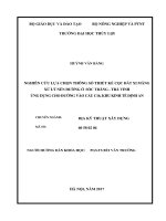 Nghiên cứu lựa chọn thông số thiết kế cọc đất xi măng xử lý nền đường ở sóc trăng – trà vinh, ứng dụng cho đường vào cầu c16, khu kinh tế định an    