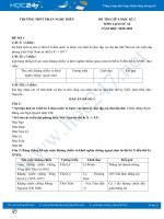 Bộ 5 đề thi giữa HK2 môn Lịch Sử 10 có đáp án năm 2021 Trường THPT Phan Ngọc Hiển