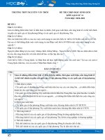 Bộ 3 đề thi chọn HSG môn Lịch sử 11 có đáp án năm 2021 Trường THPT Nguyễn Văn Trỗi