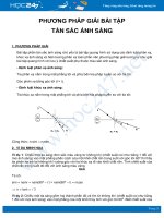 Phương pháp giải bài tập Tán sắc ánh sáng môn Vật Lý 12 năm 2021