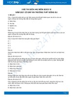 Bộ 5 đề thi giữa HK2 môn GDCD lớp 10 năm 2021 Trường THPT Đông Du