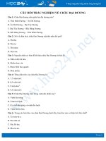 Bài tập trắc nghiệm về Châu Đại Dương có đáp án môn Địa lí 7