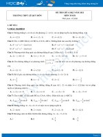Bộ 5 đề thi giữa HKII năm 2021 môn Toán 10 - Trường THPT Lê Quý Đôn