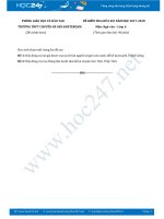 Đề thi giữa HKI môn Ngữ văn lớp 6 năm 2018 trường THPT Chuyên Hà Nội - Amterdam