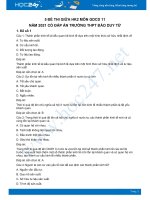 Bộ 5 đề thi giữa HK2 môn GDCD lớp 11 năm 2021 Trường THPT Đào Duy Từ