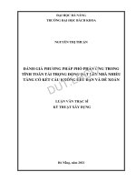 Đánh giá phương pháp phổ phản ứng trong tính toán tải trọng động đất lên nhà nhiều tầng có kết cấu không đều đặn và dễ xoắn