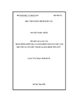 Luận văn thạc sĩ hoạt động kiểm tra của bảo hiểm tiền gửi việt nam đối với các tổ chức tham gia bảo hiểm tiền gửi 