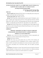 Đánh giá kết quả chụp và can thiệp động mạch vành qua da tại Bệnh viện Đa khoa khu vực tỉnh An Giang (Từ tháng 07/2019 đến tháng 07/2020)