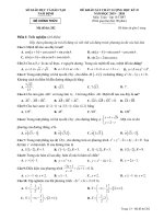 Đề thi học kì 2 môn Toán lớp 10 năm 2019-2020 có đáp án – Sở GD&ĐT Nam Định