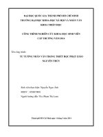 Tư tưởng nhân văn trong triết học phật giáo nguyên thủy     