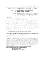 Đánh giá cơ cấu bệnh tật tại bệnh viện dã chiến cấp 2 Việt Nam (Bentiu, Nam Xu-Đăng) từ tháng 10/2018 - 10/2020