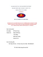 Đánh giá của người tham gia lưu thông bằng xe buýt về hệ thống xe buýt công cộng tại thành phố hồ chí minh (điển cứu trạm xe buýt bến thành, quận 1, thành phố hồ chí minh)     