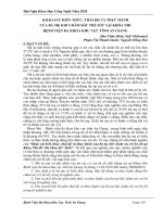 Khảo sát kiến thức, thái độ và thực hành của bà mẹ khi chăm sóc trẻ sốt tại khoa Nhi Bệnh viện Đa khoa khu vực tỉnh An Giang