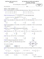 Đề thi học kì 2 môn Toán lớp 10 năm 2019-2020 có đáp án – Trường THPT Ngô Gia Tự