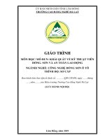 Giáo trình môn học: Khái quát về Kỹ thuật viên đồng - sơn và an toàn lao động - Trường CĐN Đà Lạt