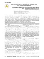 Phân tích hiệu năng của kiến trúc tính toán song song trên nền Hadoop Framework