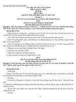 Đề cương ôn thi vào lớp 10 môn Lịch sử - Trường THCS Thị trấn Thiên Cầm