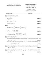 Đề thi học kì 2 môn Toán lớp 10 năm 2019-2020 có đáp án – Trường THPT Nguyễn Thị Minh Khai