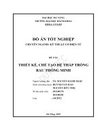 Thiết kế và chế tạo tháp trồng rau thông minh