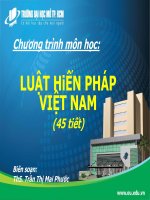 Slide bài giảng luật hiến pháp việt nam 2021