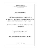 Thiết kế sàn bê tông cốt thép trong hệ kết cấu liên kết với cột ống thép nhồi bê tông sử dụng phương pháp khung tương đương