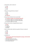 Đáp án môn nhập môn Internet và E learning