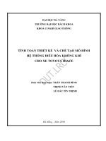 Tính toán thiết kế và chế tạo mô hình hệ thống điều hòa không khí cho xe toyota hiace