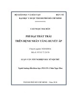 Phì đại thất trái trên bệnh nhân tăng huyết áp 