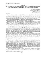 Khảo sát sự hài lòng của người bệnh và thân nhân người bệnh điều trị nội trú tại Bệnh viện Đa khoa khu vực tỉnh An Giang năm 2016