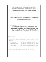 Kỹ năng giao tiếp của sinh viên tại thư viện trường đại học khoa học xã hội và nhân văn – đại học quốc gia thành phố hồ chí minh     
