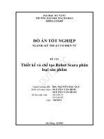 Thiết kế và chế tạo robot scara phân loại sản phẩm