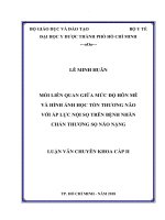 Mối liên quan giữa mức độ hôn mê và hình ảnh học tổn thương não với áp lực nội sọ trên bệnh nhân chấn thương sọ não nặng 