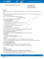 Bộ 3 đề thi HK1 môn Lịch sử 11 năm 2020 có đáp án chi tiết Trường THPT Chuyên Bắc Kạn