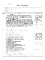 english 10 period test yourself f objectives by the end of the lesson students will be able to review what they’ve learned of unit 1516 and do the exercises correctly material textbook tapescript p