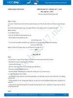 Đề thi HK 1 môn Ngữ văn lớp 6 năm 2017 Phòng GD&ĐT Sơn Dương