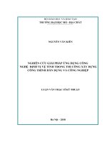Nghiên cứu giải pháp ứng dụng công nghệ định vị vệ tinh trong thi công xây dựng công trình dân dụng và công nghiệp    