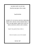 Tóm tắt khóa luận tốt nghiệp: Nghiên cứu xây dựng chương trình điều khiển mẫu cho PLC hãng Simems phục vụ đào tạo (hệ thống trộn chất lỏng tự động, bãi đỗ xe, đóng gói tự động)