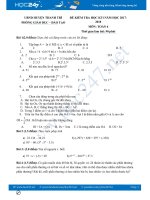 Đề thi HK1 môn Toán 6 năm 2017 - 2018 Huyện Thanh Trì có đáp án