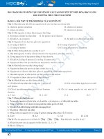 5 Dạng bài tập ôn tập chuyên đề cấu tạo nguyên tử môn Hóa học 8 năm 2020 Trường THCS Trần Mai Ninh