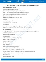 Phương pháp giải bài tập về hiệu suất phản ứng môn Hóa học 8