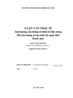 Ảnh hưởng của thông số thiết kế đặc trưng đến lưu lượng và áp suất của quạt thổi roots mới