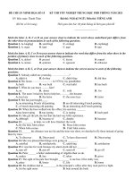 Đề 12  đề thi thử TN THPT môn tiếng anh theo cấu trúc đề minh họa 2021   có key 