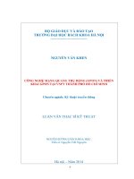 Công nghệ mạng quang thụ động GPON và triển khai GPON tại VNPT thành phố hồ chí minh 