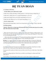 Phương pháp giải một số dạng bài tập về hệ Tuần hoàn Sinh học 8